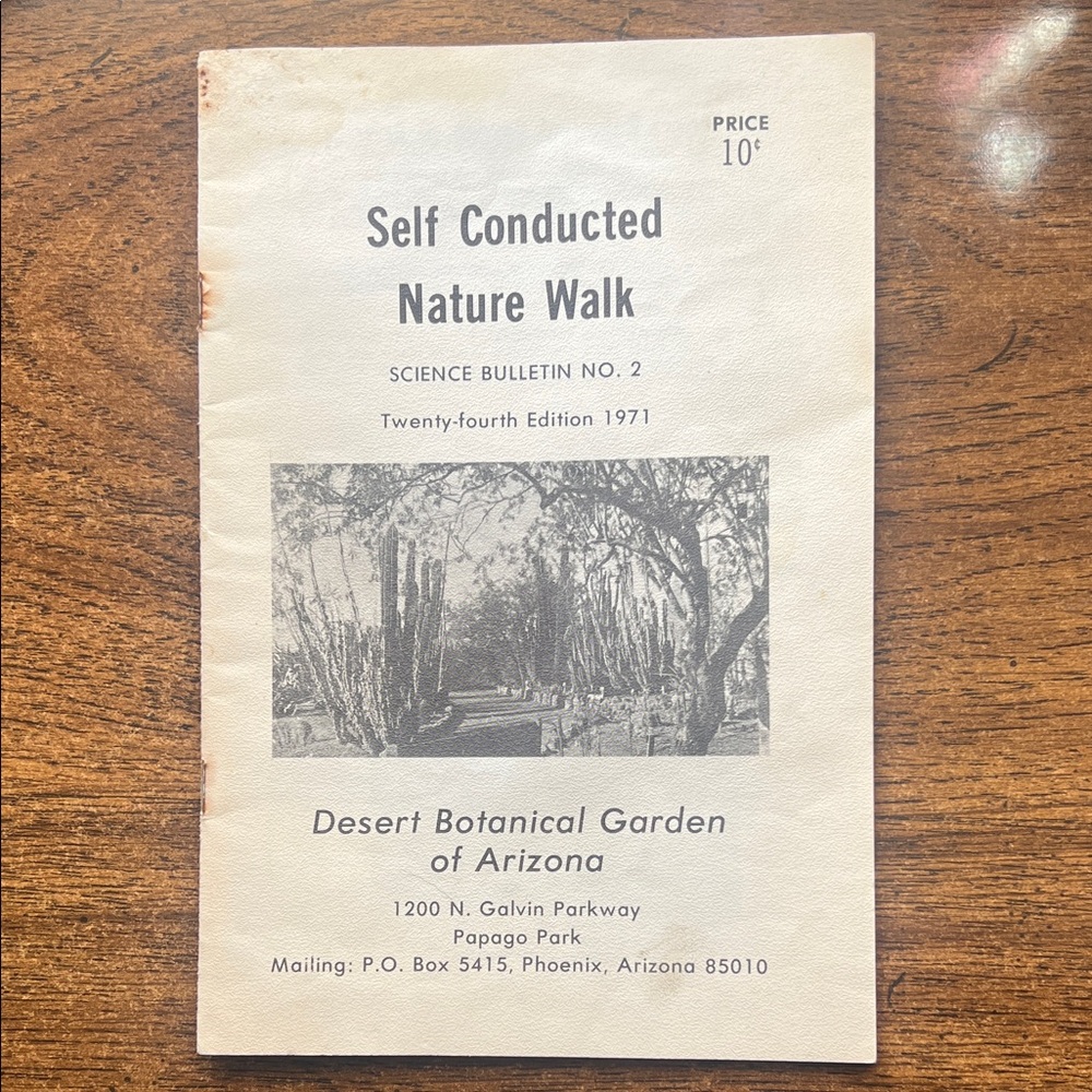 Vintage Self Conducted Nature Walk Booklet
